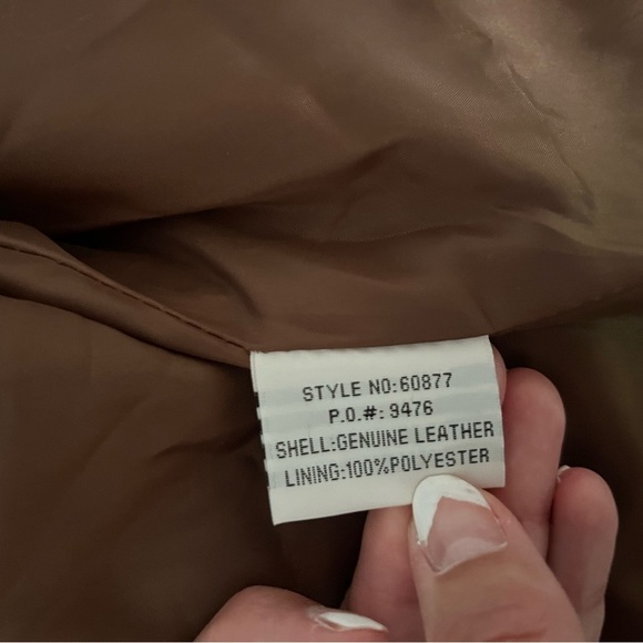 Bagatelle Brown real Leather Jacket - Picture 6 of 9